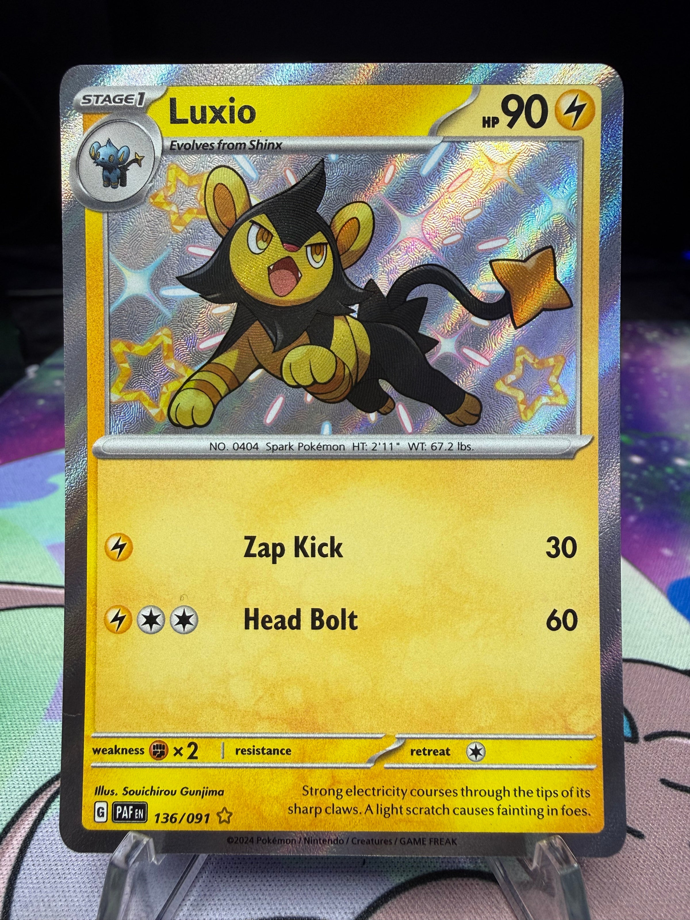 pokemon luxio card 67 Uncommon Card Type Pokemon TCG - s5R -